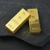 柜台样品金块影视道具实心金条鎏金镀沙金金砖摆件50克金条工艺品