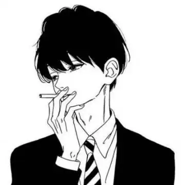 冷酷帅气男生微信头像黑白动漫小丑 过错可以改正那么错过呢