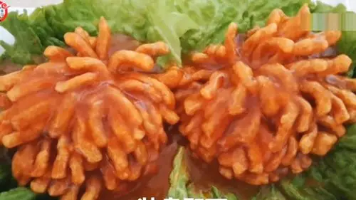 年夜饭要有这道菊花肉,寓意花开富贵,做法简单一看就会