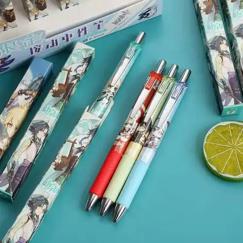 原神笔盲盒原神盲盒笔原神笔原神文具盲盒2022网红新款笔05mm黑色中性