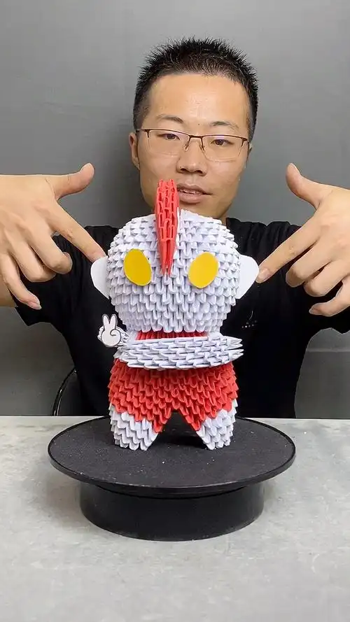 手工制作#宝宝们最爱的奥特曼折纸作品来啦-度小视