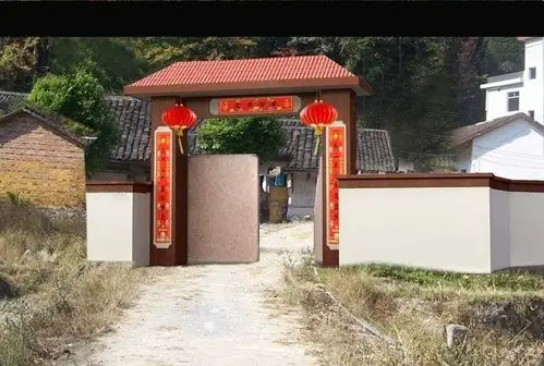 时尚大气的农村庭院大门图片赏析效果图
