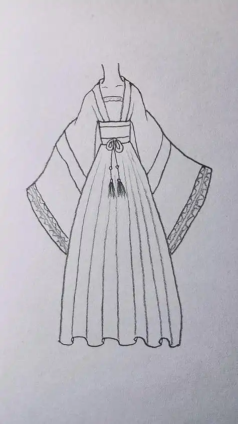 笔画怎么画彩色古装衣服简笔画怎么画古装衣服简笔画好看古风汉服简笔