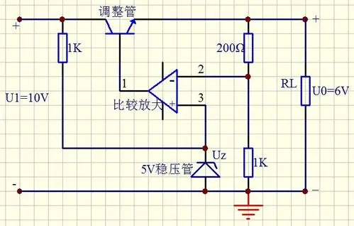 急!急!求一个6v直流稳压电路图,详细参数的,不要稳压电源的.