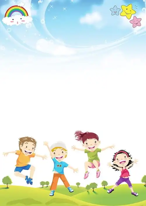 背景搜索 > 卡通小朋友童年时光psd素材