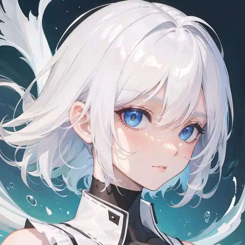 白色短发可爱的美少女哇#动漫女头 #动漫头像  - 抖音