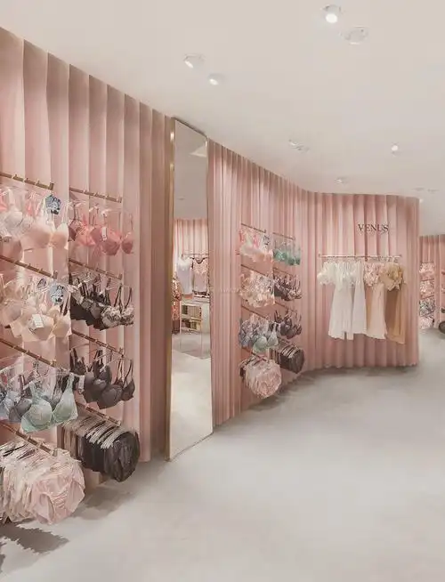 商场内衣店门面简约室内装修图片_装信通网效果图