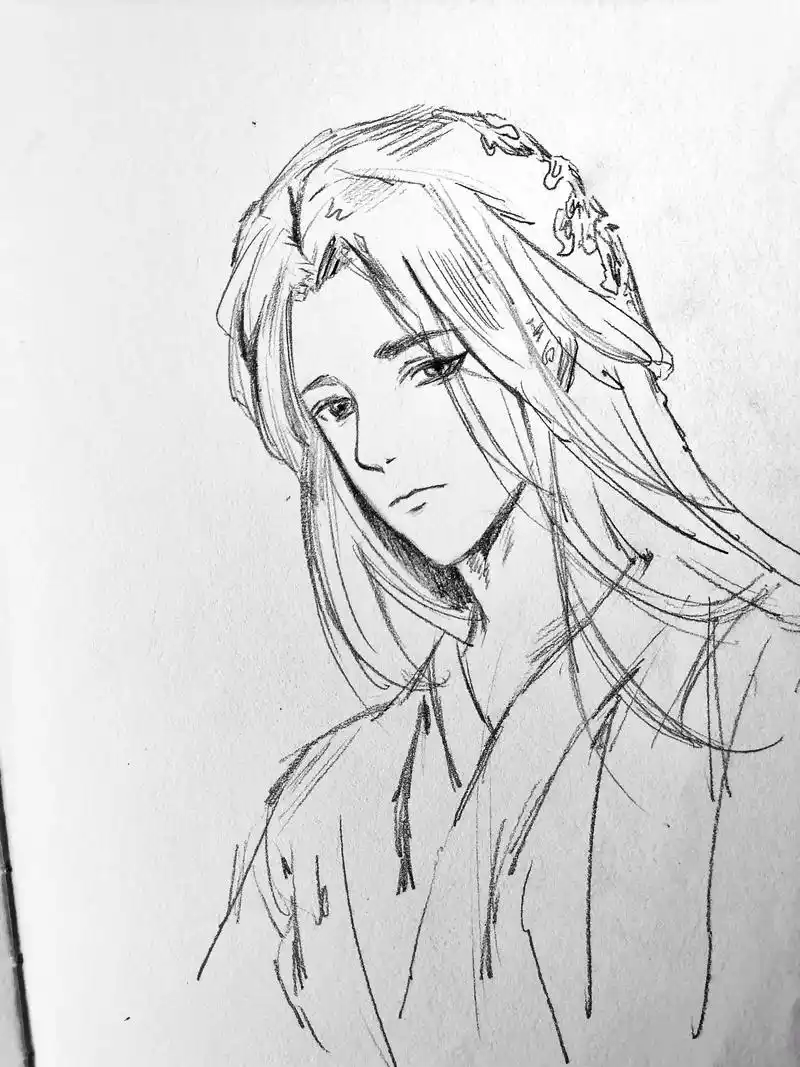 是每一张限时五分钟临摹速写.#画画 #线稿 #古风 #线条  - 抖音