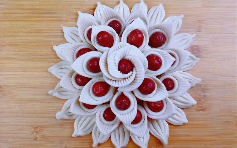 过年蒸花糕,学会这个简单做法,太好看了