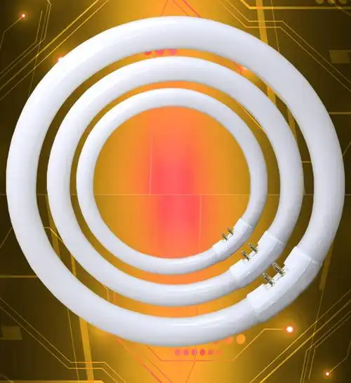 环形灯管22w32w40w55w白光t5t6四针灯管圆形家用t655w椭圆形镇流器05w