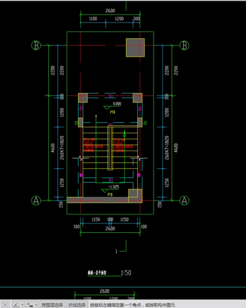 蒙圈了请问这个楼梯平面图是在一层画吗还是要在1
