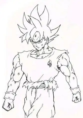 卡卡罗特简笔画q版七龙珠孙悟空简笔画七龙珠中超级赛亚人孙悟空的