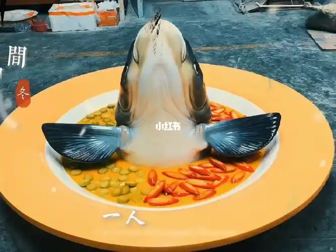 迎接冬日坛宗剁椒鱼头鱼头还可以这样摆放雕塑摆件鱼头