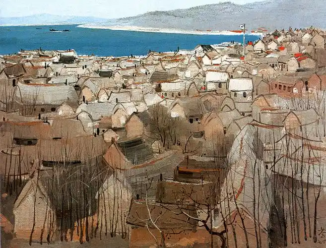 吴冠中油画作品选粹