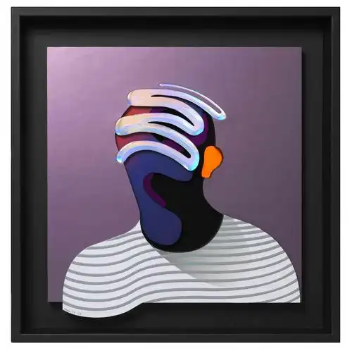 抽象人像画简单,抽象人脸画简单_大山谷图库