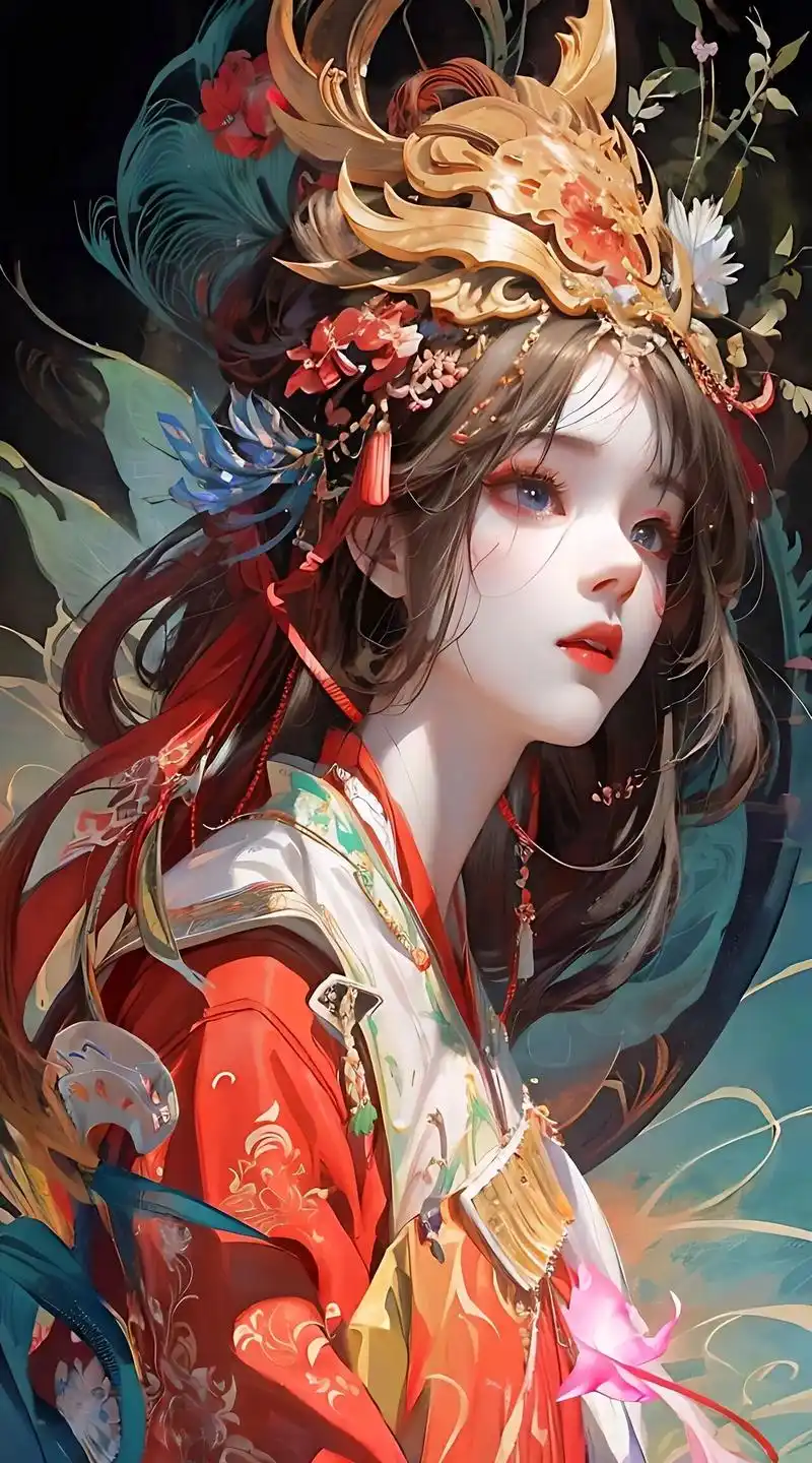 古风少女壁纸.万物皆有灵,你的狐妖少女!#手机壁纸 #二次元 - 抖音