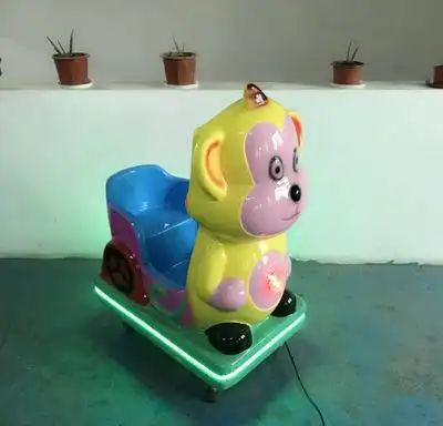 热卖款迷你摇摇车迷你猴子儿童投币可以看动画片的摇摆机