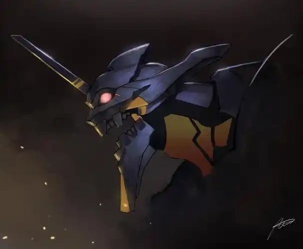 evangelion unit01|axoo的初号机插画图片