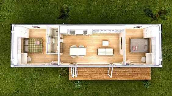 40英尺集装箱改造平面