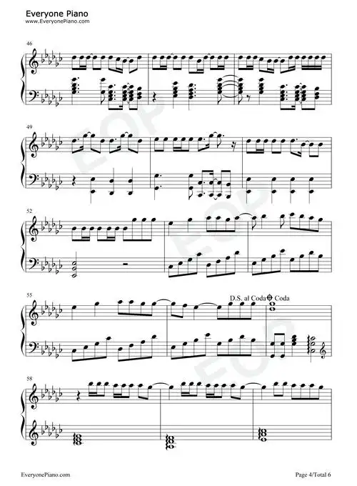 lovesick girls-blackpink五线谱预览4-钢琴谱文件(五线谱,双手简谱