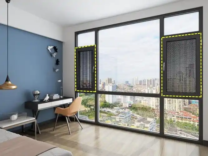 家住高层装全景落地窗,听内行人一说,后悔没在底部开排40cm小窗