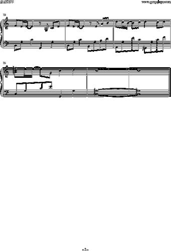 淡水海边 不能说的秘密 钢琴谱 五线谱