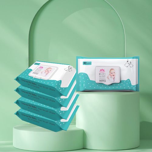 b湿纸巾婴儿手口湿巾宝宝大张加厚包装家庭用桃子严选