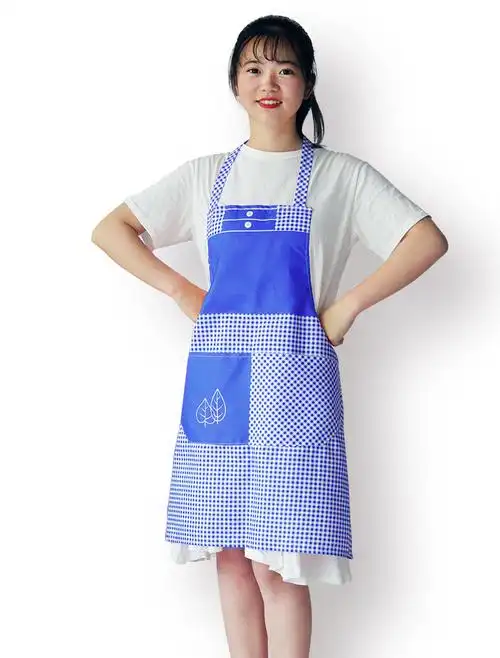 厂家批发定做多色卡通防水格子条纹围裙广告促销礼品围裙定制logo