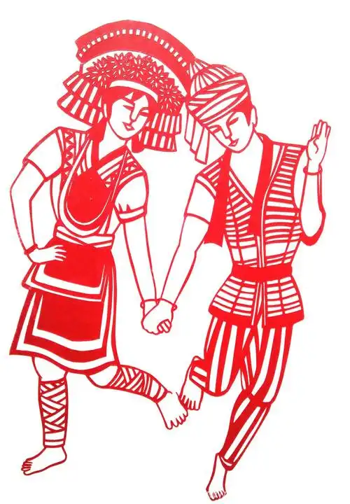 刻纸《中华民族大团结》(上)