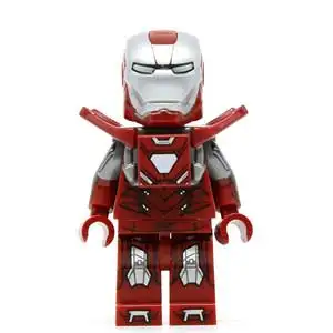 乐高钢铁侠人仔银色