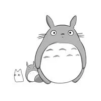 萌萌哒微信头像龙猫点击鼠标右键下载