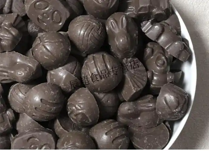 老式巧克力天津牛奶巧克力80后怀旧糖童年的回忆儿时味道黑色250g罐装