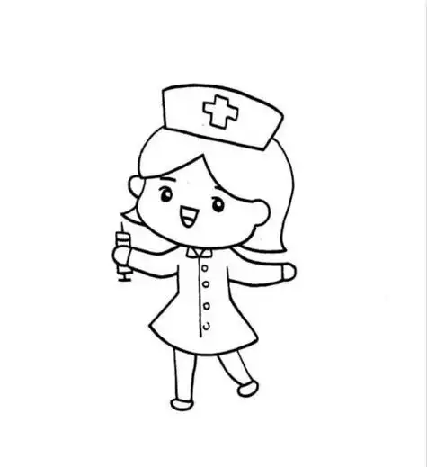 护士简笔画怎么画 简单又漂亮护士简笔画教程