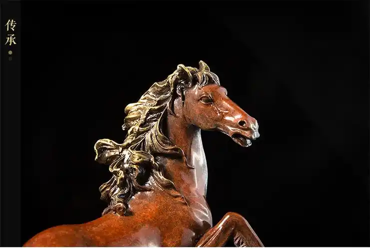 朱炳仁铜 龙马云天 纯铜马摆件 家居艺术品工艺品正品
