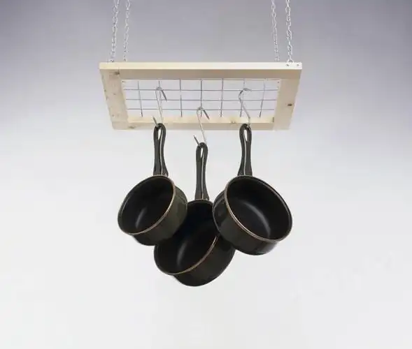 厨具,金属制品,吊挂,悬挂,阴影,反射,金属,锅子,线,影子,支架,挂,锅