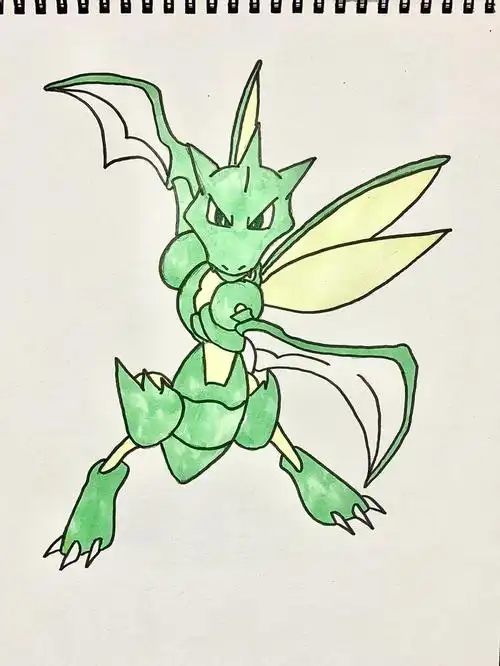 飞天螳螂简笔画