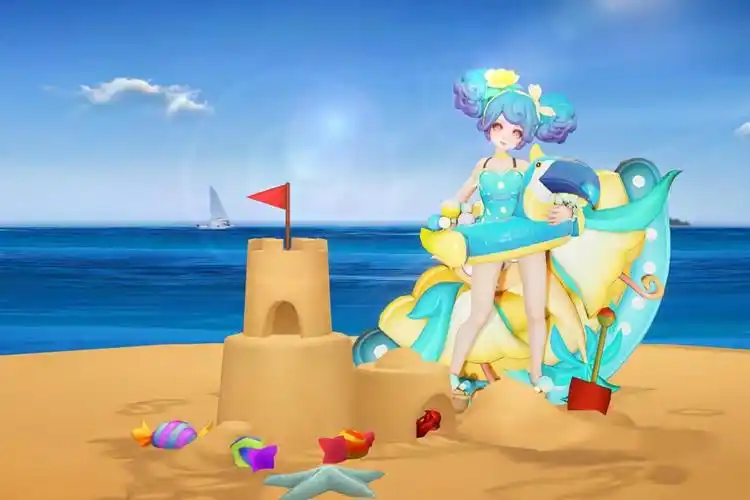 另外在这一次碎片商店更新之后,李元芳的逐浪之夏这款夏日皮肤也加入