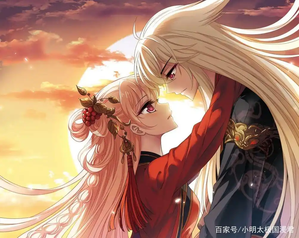 风恋晚x颜漠戈:夕阳西下,一吻定情—《风起苍岚》美图②