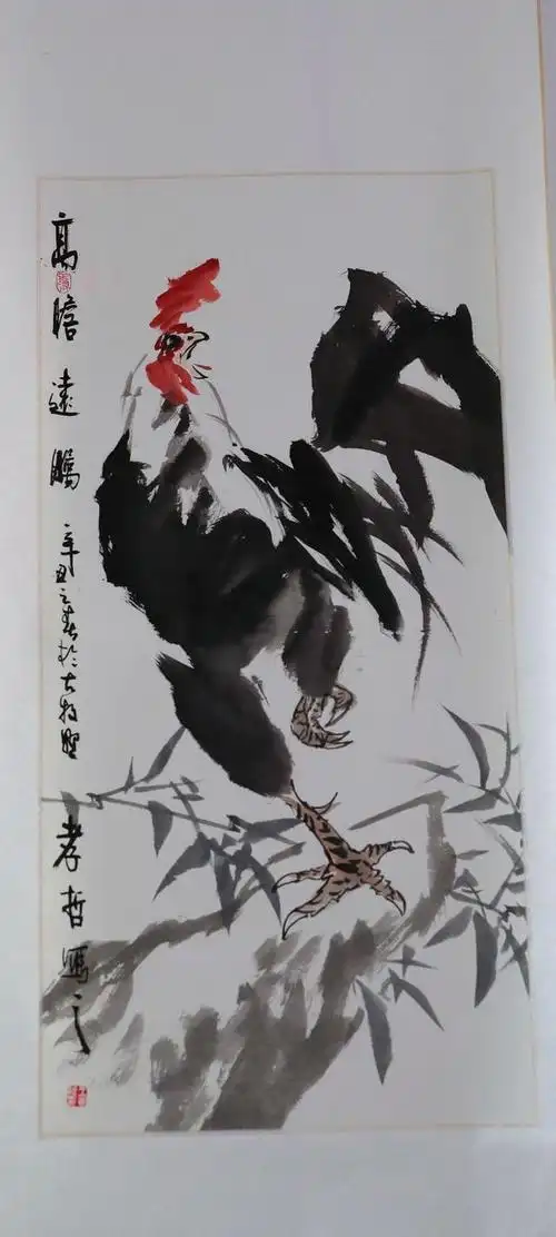 雄鸡一唱福满门——写意花鸟画名家王孝哲先生作品欣赏