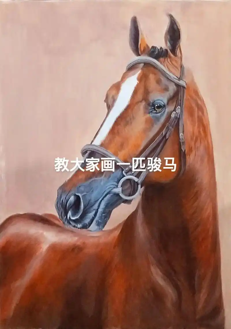 油画骏马#油画 #骏马 #手绘 #画画教程 - 抖音