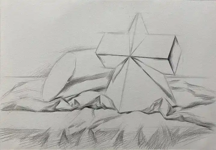 素描几何石膏基础教学步骤