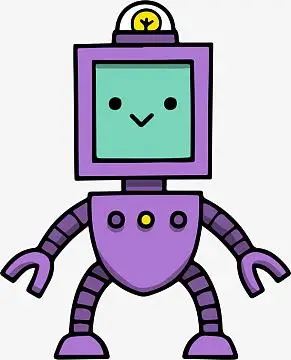 卡通科技机器人免抠png插画装饰