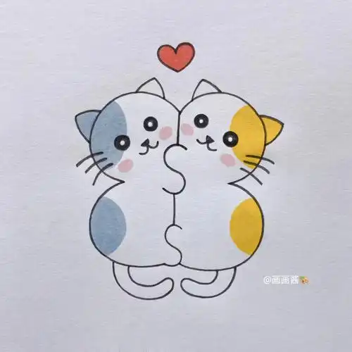 可爱猫咪简笔画教程