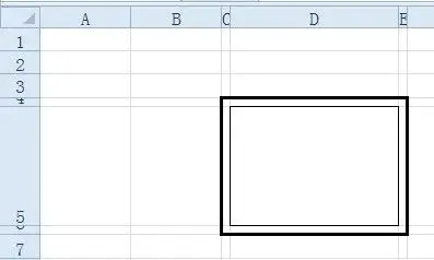 excel2003,表格外框用粗线,内边框细线