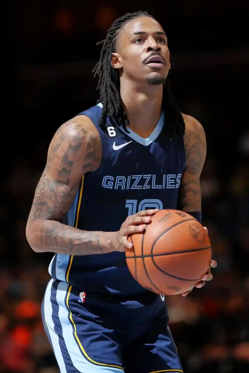 孟菲斯灰熊-莫兰特 客场蓝球员版球衣.孟菲斯灰熊-贾.莫兰特 - 抖音