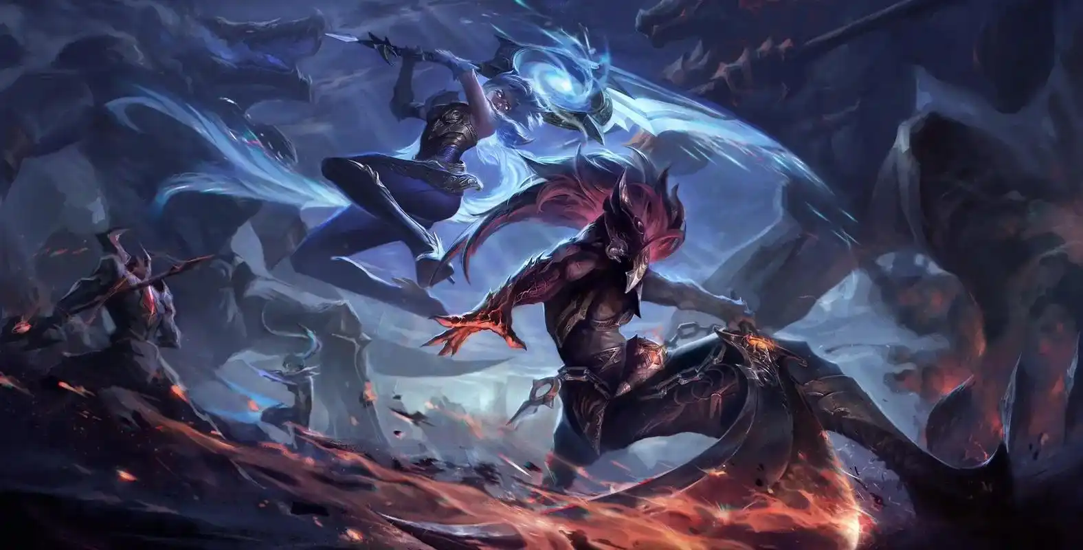 lol #插画 黎明与黑夜 孰强孰弱 - 抖音