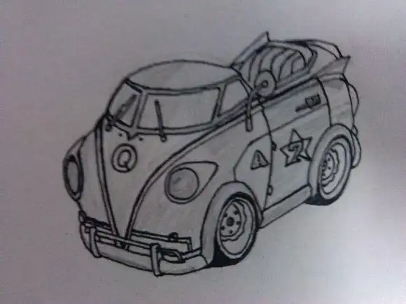 玩家手绘qq飞车人气赛车