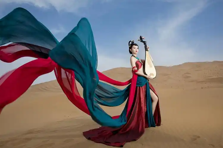 敦煌飞天-古装摄影-幔花瑶汉服