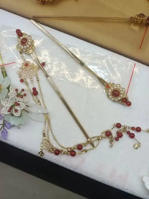 红玛瑙单簪长簪