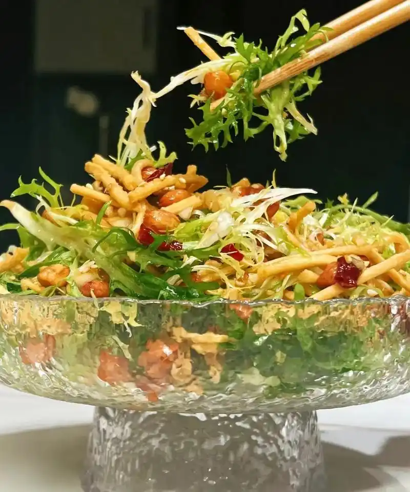 图文掘金计划 #图文来了计划 聚餐必备凉菜公苦菊拌馓子,清 - 抖音